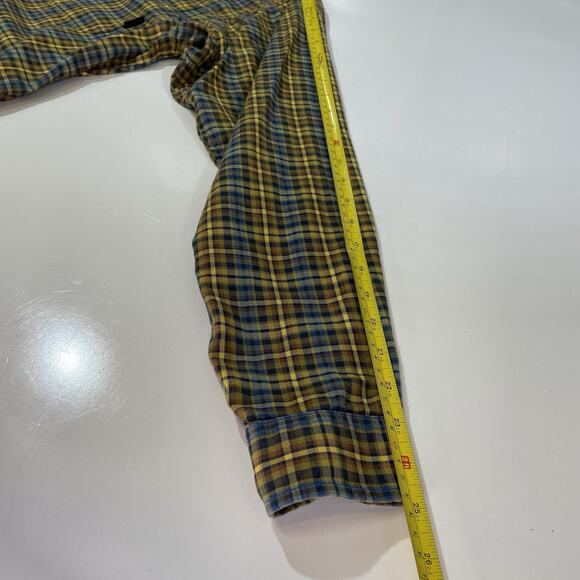 Patagonia Men’s Organic Cotton Shirt Size M Gingham Check Long Sleeve Button - Picture 5 of 6